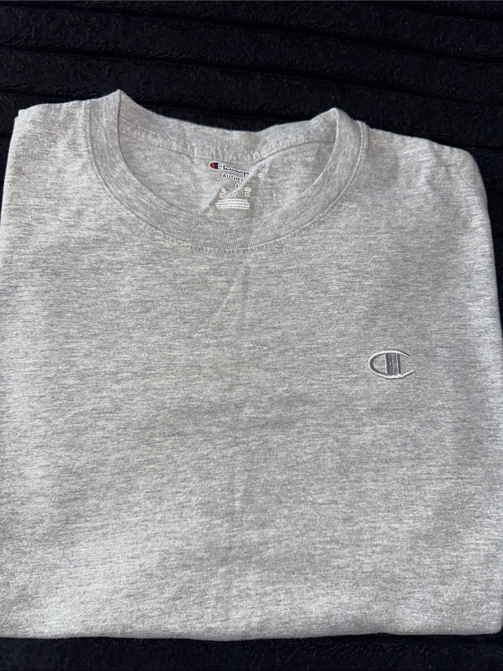 Champion Light Gray Men's Short Sleeve Crewneck Tee